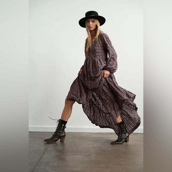 Free People Edie Maxi Dress in Horseshoe - Picture 7 of 15